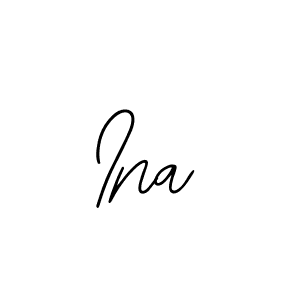 The best way (Bearetta-2O07w) to make a short signature is to pick only two or three words in your name. The name Ina include a total of six letters. For converting this name. Ina signature style 12 images and pictures png