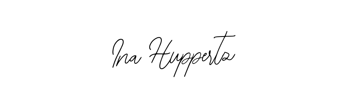 You should practise on your own different ways (Bearetta-2O07w) to write your name (Ina Huppertz) in signature. don't let someone else do it for you. Ina Huppertz signature style 12 images and pictures png