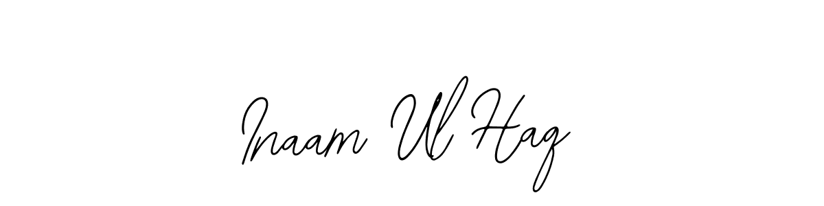 This is the best signature style for the Inaam Ul Haq name. Also you like these signature font (Bearetta-2O07w). Mix name signature. Inaam Ul Haq signature style 12 images and pictures png