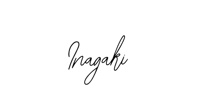 The best way (Bearetta-2O07w) to make a short signature is to pick only two or three words in your name. The name Inagaki include a total of six letters. For converting this name. Inagaki signature style 12 images and pictures png