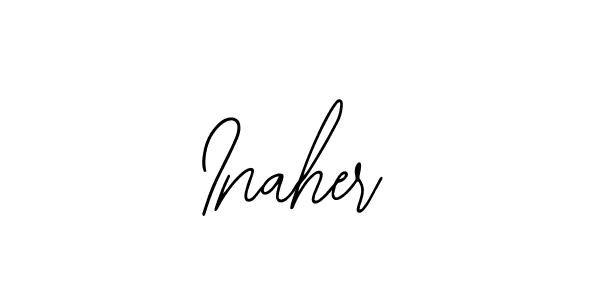 Create a beautiful signature design for name Inaher. With this signature (Bearetta-2O07w) fonts, you can make a handwritten signature for free. Inaher signature style 12 images and pictures png