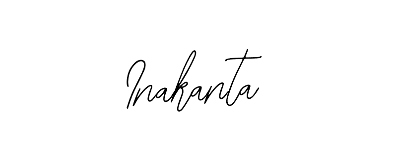 You should practise on your own different ways (Bearetta-2O07w) to write your name (Inakanta) in signature. don't let someone else do it for you. Inakanta signature style 12 images and pictures png