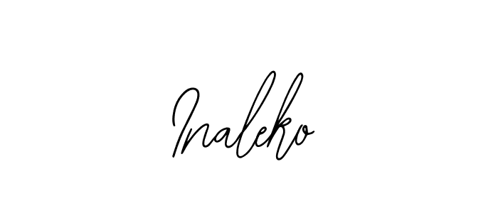 Design your own signature with our free online signature maker. With this signature software, you can create a handwritten (Bearetta-2O07w) signature for name Inaleko. Inaleko signature style 12 images and pictures png