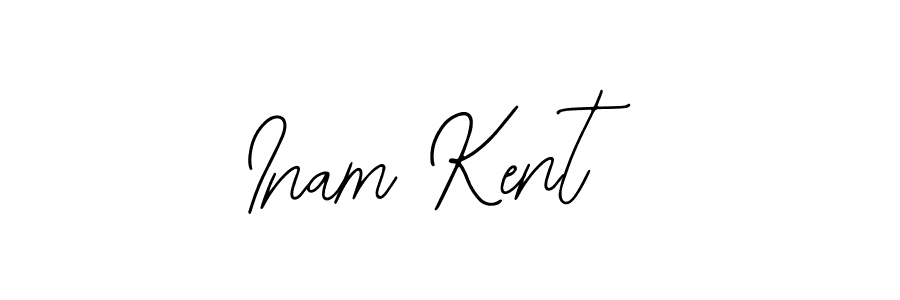 Design your own signature with our free online signature maker. With this signature software, you can create a handwritten (Bearetta-2O07w) signature for name Inam Kent. Inam Kent signature style 12 images and pictures png