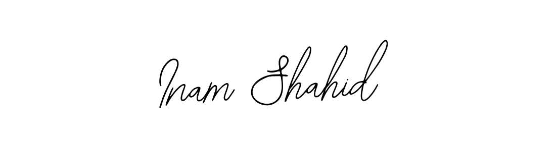 Also You can easily find your signature by using the search form. We will create Inam Shahid name handwritten signature images for you free of cost using Bearetta-2O07w sign style. Inam Shahid signature style 12 images and pictures png