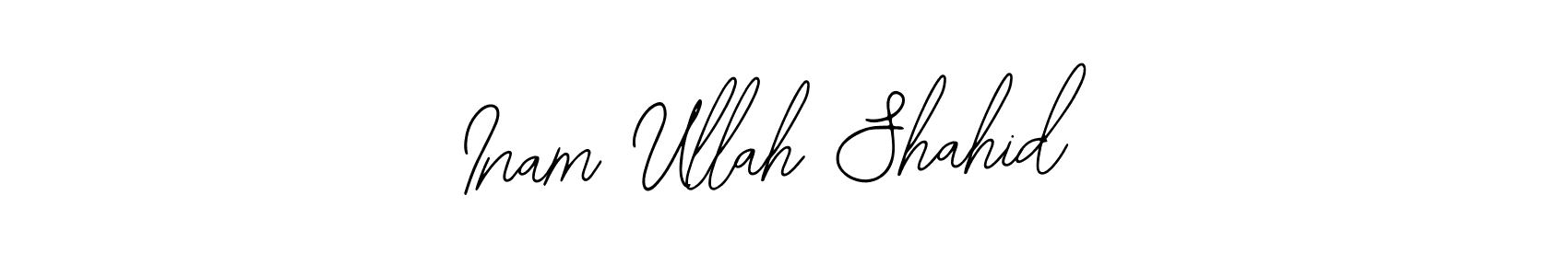 Design your own signature with our free online signature maker. With this signature software, you can create a handwritten (Bearetta-2O07w) signature for name Inam Ullah Shahid. Inam Ullah Shahid signature style 12 images and pictures png