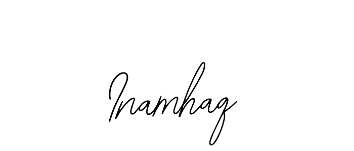 Create a beautiful signature design for name Inamhaq. With this signature (Bearetta-2O07w) fonts, you can make a handwritten signature for free. Inamhaq signature style 12 images and pictures png