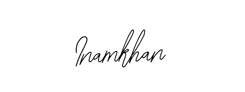 How to make Inamkhan signature? Bearetta-2O07w is a professional autograph style. Create handwritten signature for Inamkhan name. Inamkhan signature style 12 images and pictures png