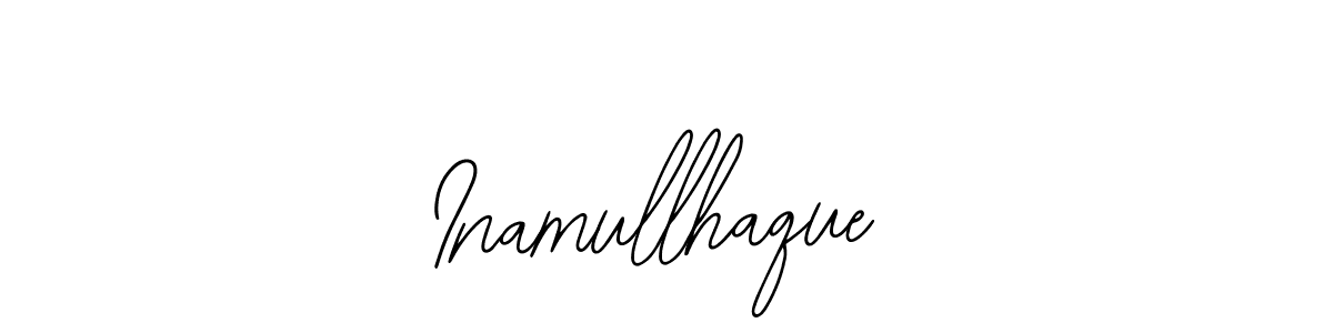 How to make Inamullhaque name signature. Use Bearetta-2O07w style for creating short signs online. This is the latest handwritten sign. Inamullhaque signature style 12 images and pictures png