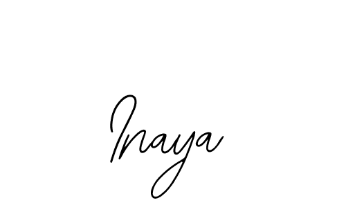 Use a signature maker to create a handwritten signature online. With this signature software, you can design (Bearetta-2O07w) your own signature for name Inaya. Inaya signature style 12 images and pictures png