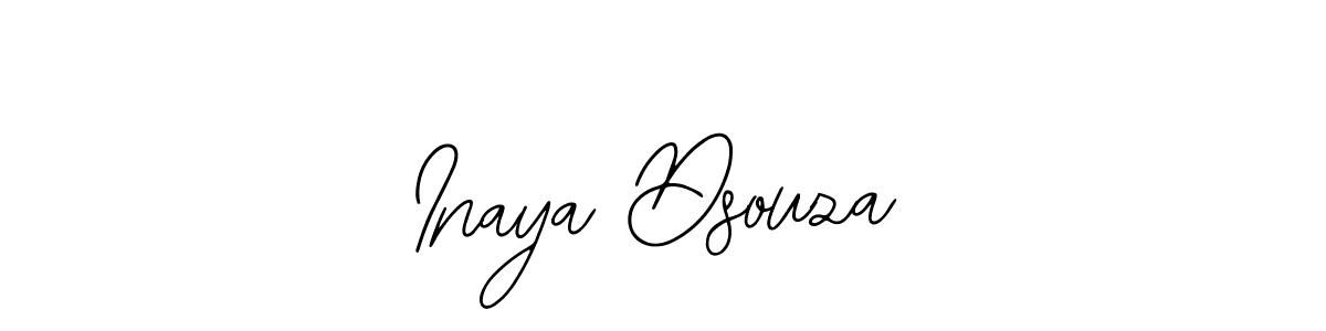 You should practise on your own different ways (Bearetta-2O07w) to write your name (Inaya Dsouza) in signature. don't let someone else do it for you. Inaya Dsouza signature style 12 images and pictures png
