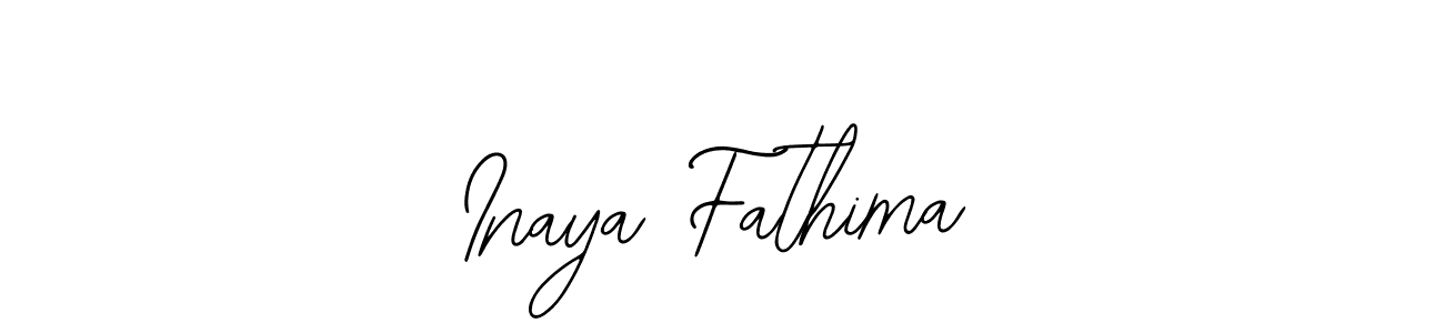 How to make Inaya Fathima signature? Bearetta-2O07w is a professional autograph style. Create handwritten signature for Inaya Fathima name. Inaya Fathima signature style 12 images and pictures png