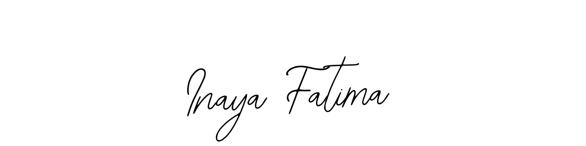 if you are searching for the best signature style for your name Inaya Fatima. so please give up your signature search. here we have designed multiple signature styles  using Bearetta-2O07w. Inaya Fatima signature style 12 images and pictures png