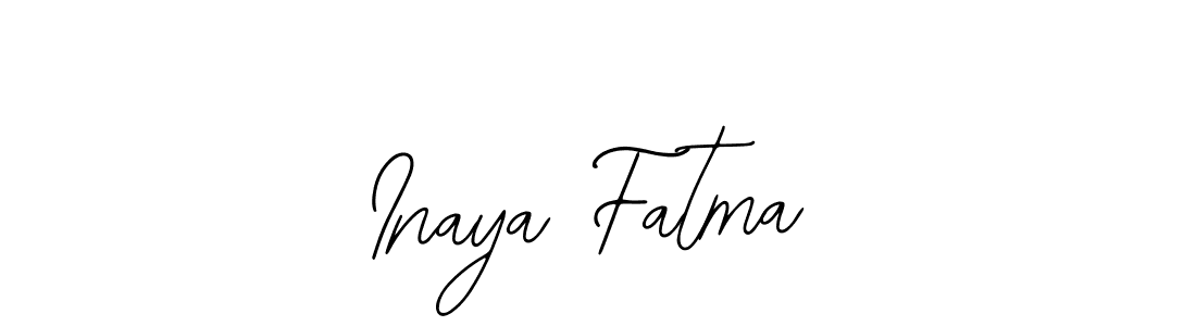 Design your own signature with our free online signature maker. With this signature software, you can create a handwritten (Bearetta-2O07w) signature for name Inaya Fatma. Inaya Fatma signature style 12 images and pictures png