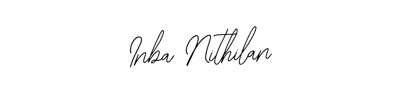 Bearetta-2O07w is a professional signature style that is perfect for those who want to add a touch of class to their signature. It is also a great choice for those who want to make their signature more unique. Get Inba Nithilan name to fancy signature for free. Inba Nithilan signature style 12 images and pictures png