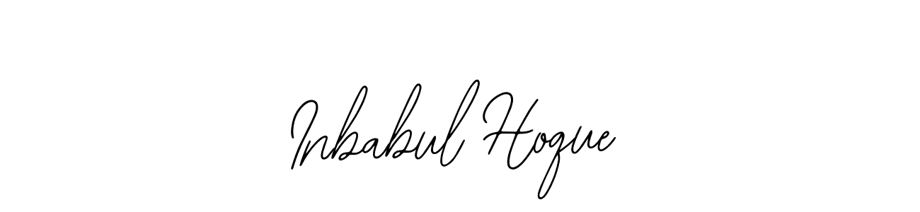 Design your own signature with our free online signature maker. With this signature software, you can create a handwritten (Bearetta-2O07w) signature for name Inbabul Hoque. Inbabul Hoque signature style 12 images and pictures png