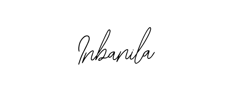 How to make Inbanila name signature. Use Bearetta-2O07w style for creating short signs online. This is the latest handwritten sign. Inbanila signature style 12 images and pictures png