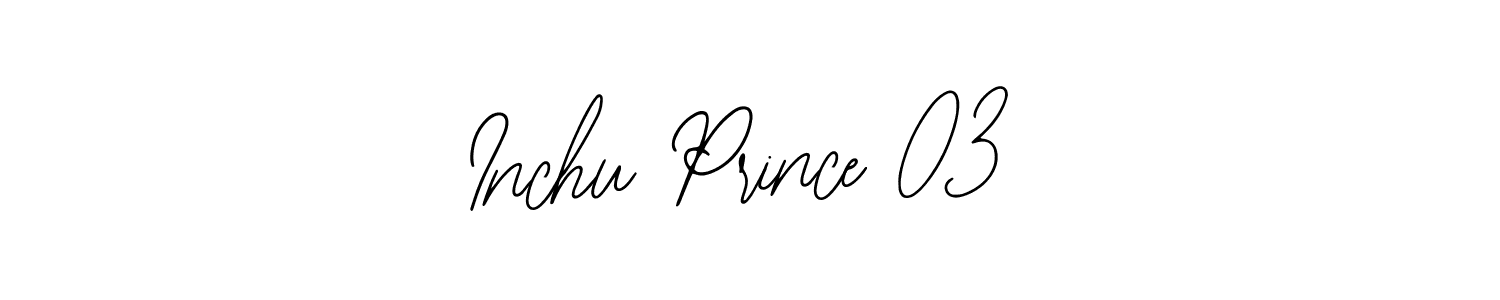 Also You can easily find your signature by using the search form. We will create Inchu Prince 03 name handwritten signature images for you free of cost using Bearetta-2O07w sign style. Inchu Prince 03 signature style 12 images and pictures png