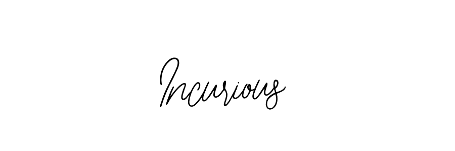 Design your own signature with our free online signature maker. With this signature software, you can create a handwritten (Bearetta-2O07w) signature for name Incurious. Incurious signature style 12 images and pictures png