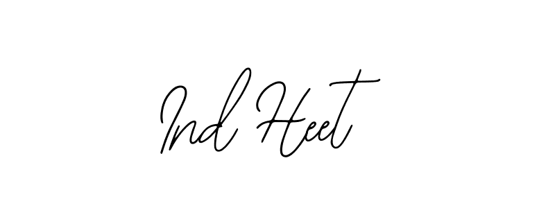 Create a beautiful signature design for name Ind Heet. With this signature (Bearetta-2O07w) fonts, you can make a handwritten signature for free. Ind Heet signature style 12 images and pictures png