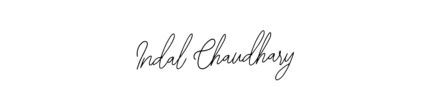 Also we have Indal Chaudhary name is the best signature style. Create professional handwritten signature collection using Bearetta-2O07w autograph style. Indal Chaudhary signature style 12 images and pictures png