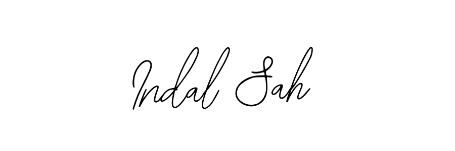 How to make Indal Sah signature? Bearetta-2O07w is a professional autograph style. Create handwritten signature for Indal Sah name. Indal Sah signature style 12 images and pictures png