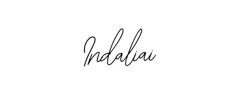 How to make Indaliai name signature. Use Bearetta-2O07w style for creating short signs online. This is the latest handwritten sign. Indaliai signature style 12 images and pictures png