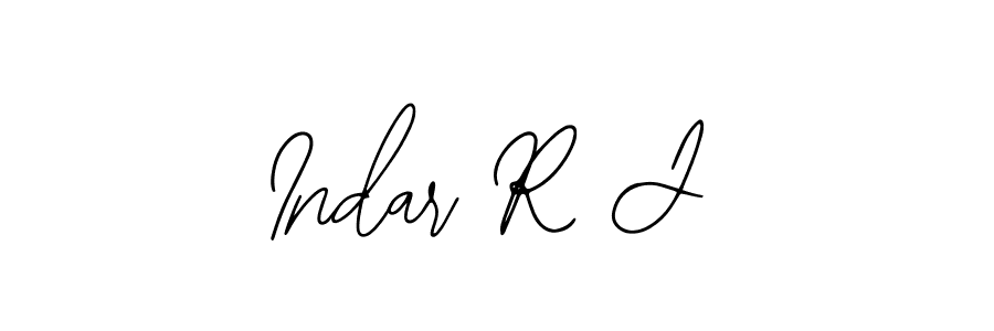 Also we have Indar R J name is the best signature style. Create professional handwritten signature collection using Bearetta-2O07w autograph style. Indar R J signature style 12 images and pictures png