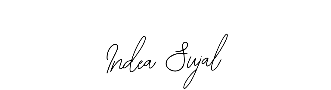 Also You can easily find your signature by using the search form. We will create Indea Sujal name handwritten signature images for you free of cost using Bearetta-2O07w sign style. Indea Sujal signature style 12 images and pictures png