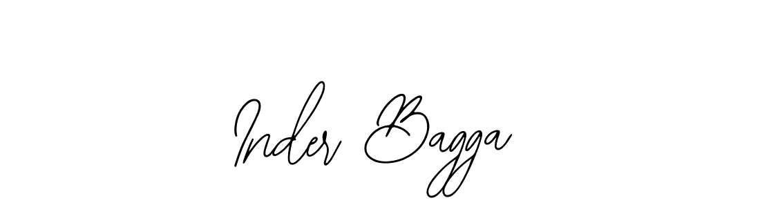 if you are searching for the best signature style for your name Inder Bagga. so please give up your signature search. here we have designed multiple signature styles  using Bearetta-2O07w. Inder Bagga signature style 12 images and pictures png