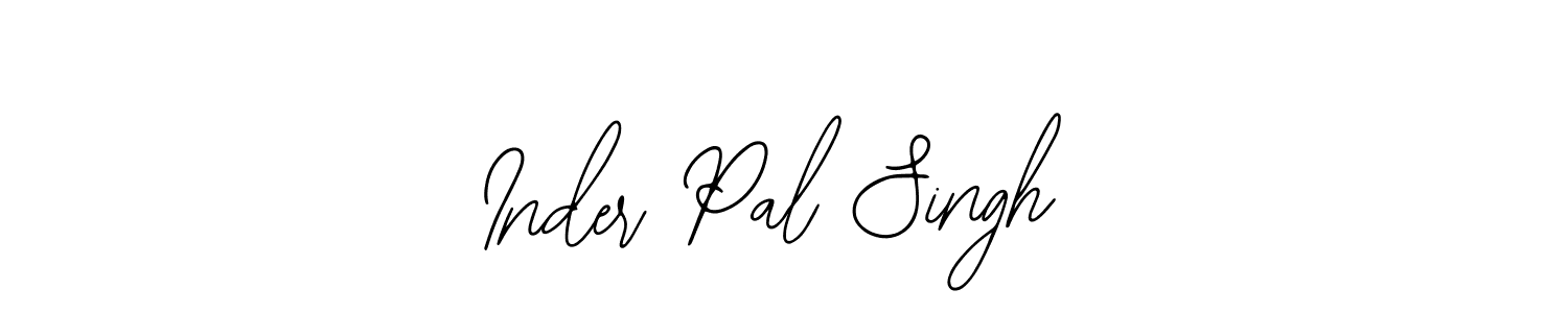 How to make Inder Pal Singh name signature. Use Bearetta-2O07w style for creating short signs online. This is the latest handwritten sign. Inder Pal Singh signature style 12 images and pictures png