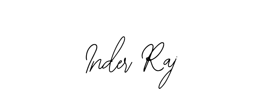 Design your own signature with our free online signature maker. With this signature software, you can create a handwritten (Bearetta-2O07w) signature for name Inder Raj. Inder Raj signature style 12 images and pictures png