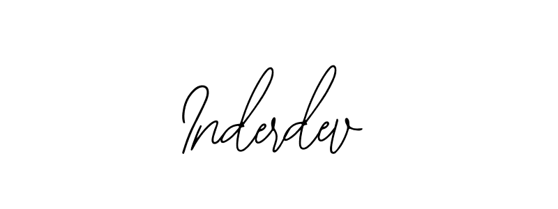 Use a signature maker to create a handwritten signature online. With this signature software, you can design (Bearetta-2O07w) your own signature for name Inderdev. Inderdev signature style 12 images and pictures png