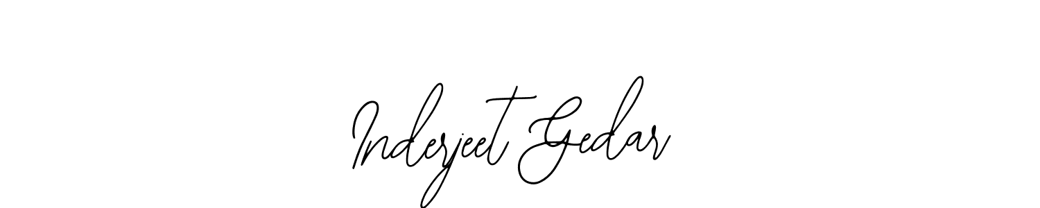 Inderjeet Gedar stylish signature style. Best Handwritten Sign (Bearetta-2O07w) for my name. Handwritten Signature Collection Ideas for my name Inderjeet Gedar. Inderjeet Gedar signature style 12 images and pictures png