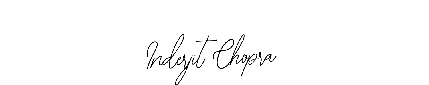 Also we have Inderjit Chopra name is the best signature style. Create professional handwritten signature collection using Bearetta-2O07w autograph style. Inderjit Chopra signature style 12 images and pictures png