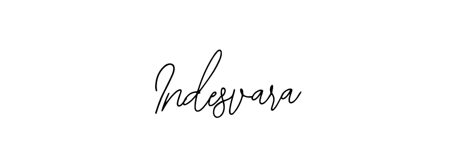 You should practise on your own different ways (Bearetta-2O07w) to write your name (Indesvara) in signature. don't let someone else do it for you. Indesvara signature style 12 images and pictures png