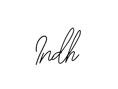 if you are searching for the best signature style for your name Indh. so please give up your signature search. here we have designed multiple signature styles  using Bearetta-2O07w. Indh signature style 12 images and pictures png
