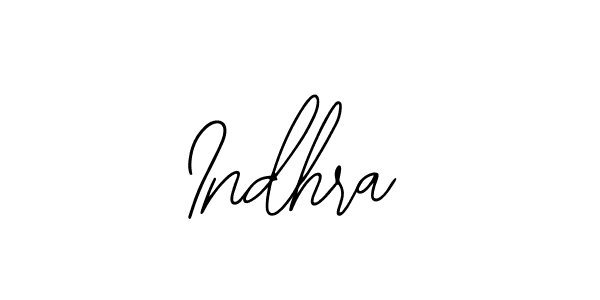 You should practise on your own different ways (Bearetta-2O07w) to write your name (Indhra) in signature. don't let someone else do it for you. Indhra signature style 12 images and pictures png