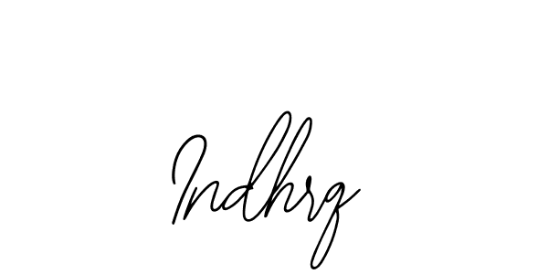 How to make Indhrq signature? Bearetta-2O07w is a professional autograph style. Create handwritten signature for Indhrq name. Indhrq signature style 12 images and pictures png