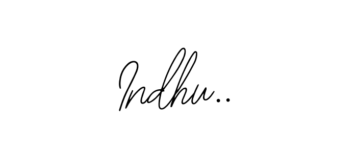 You should practise on your own different ways (Bearetta-2O07w) to write your name (Indhu..) in signature. don't let someone else do it for you. Indhu.. signature style 12 images and pictures png