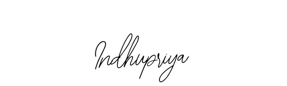 Design your own signature with our free online signature maker. With this signature software, you can create a handwritten (Bearetta-2O07w) signature for name Indhupriya. Indhupriya signature style 12 images and pictures png