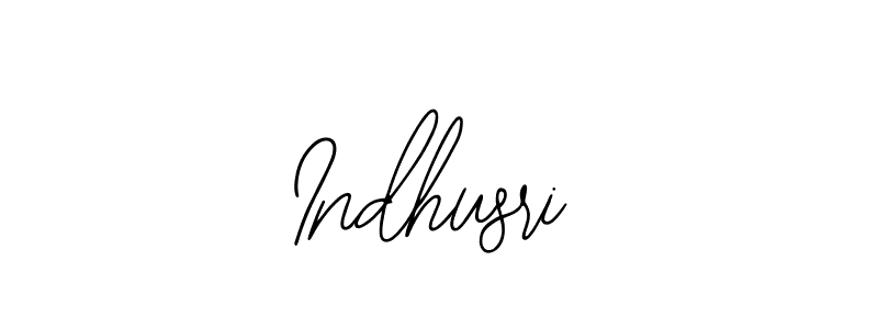 Design your own signature with our free online signature maker. With this signature software, you can create a handwritten (Bearetta-2O07w) signature for name Indhusri. Indhusri signature style 12 images and pictures png