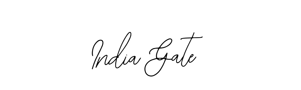 Design your own signature with our free online signature maker. With this signature software, you can create a handwritten (Bearetta-2O07w) signature for name India Gate. India Gate signature style 12 images and pictures png