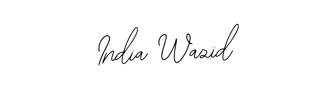 How to make India Wazid signature? Bearetta-2O07w is a professional autograph style. Create handwritten signature for India Wazid name. India Wazid signature style 12 images and pictures png