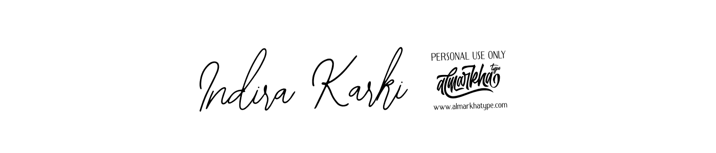 How to make Indira Karki 7 name signature. Use Bearetta-2O07w style for creating short signs online. This is the latest handwritten sign. Indira Karki 7 signature style 12 images and pictures png