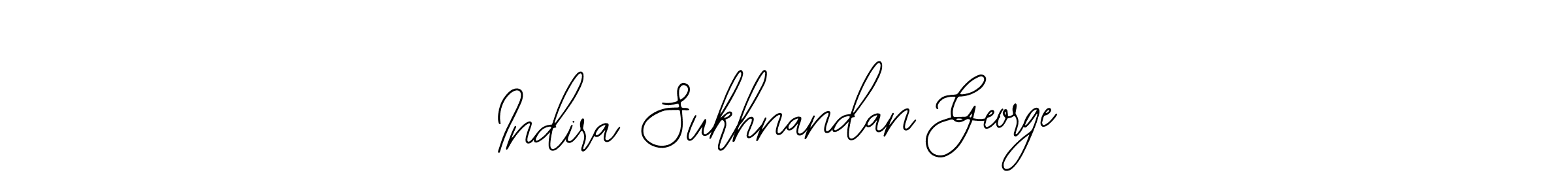 Also we have Indira Sukhnandan George name is the best signature style. Create professional handwritten signature collection using Bearetta-2O07w autograph style. Indira Sukhnandan George signature style 12 images and pictures png