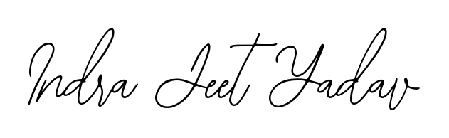 Create a personalized artistic stamp with Indra Jeet Yadav in Bearetta-2O07w font. Perfect for visual artists, designers, and influencers. Indra Jeet Yadav signature style 12 images and pictures png