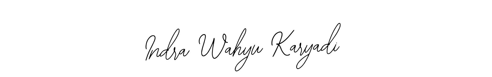 Design your own signature with our free online signature maker. With this signature software, you can create a handwritten (Bearetta-2O07w) signature for name Indra Wahyu Karyadi. Indra Wahyu Karyadi signature style 12 images and pictures png