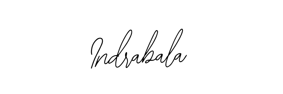 Use a signature maker to create a handwritten signature online. With this signature software, you can design (Bearetta-2O07w) your own signature for name Indrabala. Indrabala signature style 12 images and pictures png