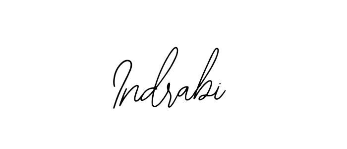 Use a signature maker to create a handwritten signature online. With this signature software, you can design (Bearetta-2O07w) your own signature for name Indrabi. Indrabi signature style 12 images and pictures png